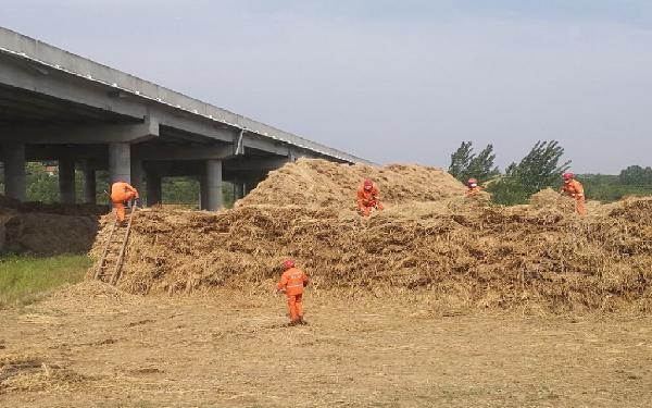 3.组织养护单位清理桥下堆积物